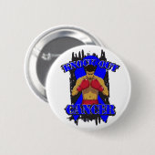 Colon Cancer Knock Out Cancer Button (Vorne & Hinten)