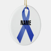 Colon Cancer Memorial Ribbon Keramik Ornament (Rechts)