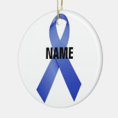 Colon Cancer Memorial Ribbon Keramik Ornament (Links)