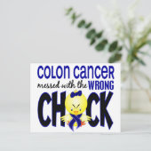 Colon Cancer mit dem falschen Schwanz Postkarte (Stehend Vorderseite)