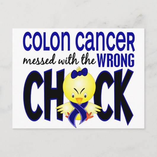 Colon Cancer mit dem falschen Schwanz Postkarte (Vorderseite)