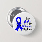 Colon Cancer Ribbon Hero Meine Mama Button (Vorne & Hinten)