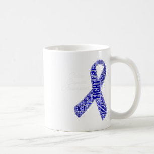 Colon Cancer Shirts Colon Cancer Awareness Ribbon Kaffeetasse