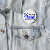 Colon Cancer Survivor Awareness Journey Ribbon Button (Beispiel)