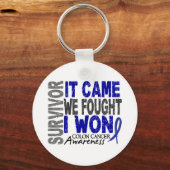 Colon Cancer Survivor Es kam, dass wir kämpften ic Schlüsselanhänger (Vorderseite)