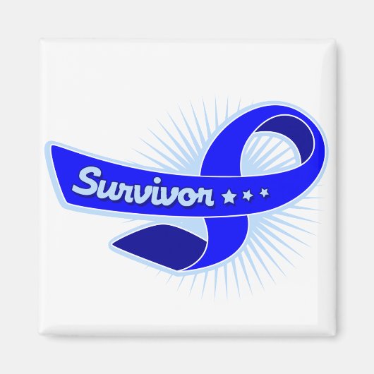 Colon Cancer Survivor Ribbon Magnet (Vorne)