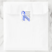 Colon Cancer Survivor Runder Aufkleber (Tasche)