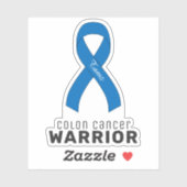 Colon Cancer Vinyl Sticker (Blatt)