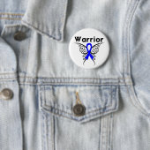 Colon Cancer Warrior Butterfly Button (Beispiel)