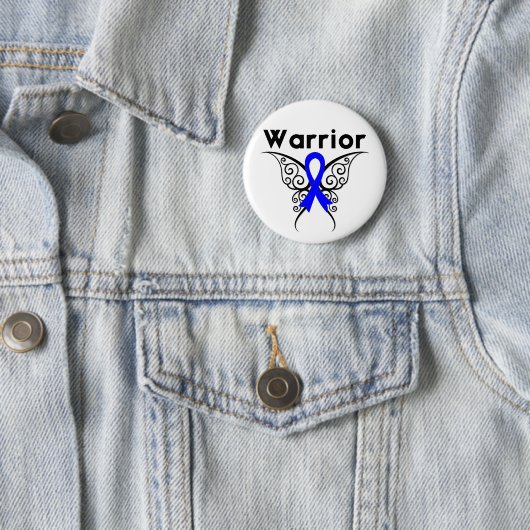 Colon Cancer Warrior Butterfly Button (Beispiel)