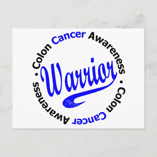 Colon Cancer Warrior Postkarte (Vorderseite)