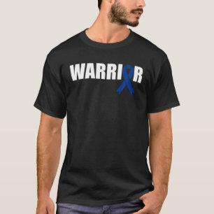 Colon Cancer Warrior T Shirt Dunkelblauer Bewussts
