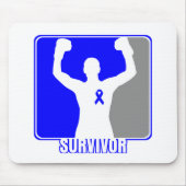 Colon Cancer Winning Survivor Mousepad (Vorne)