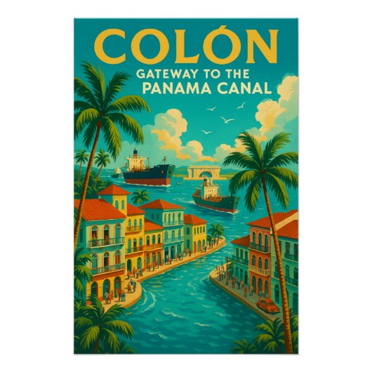 „COLÓN — DAS TOR ZUM PANAMAKANAL POSTER (Vorderseite)