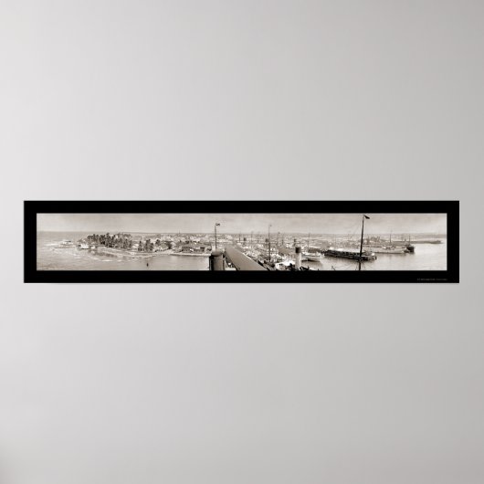 Colon, Panama & Ships Foto 1913 Poster (Vorne)