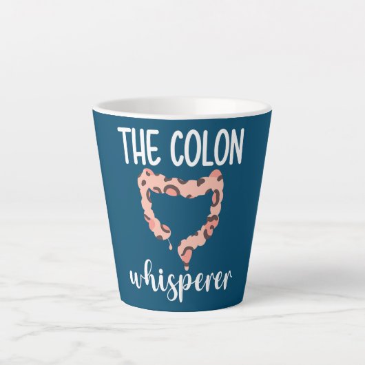 Colon Whisperer Gastroenterologe Milchtasse (Vorderseite)