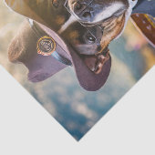 Colonel Bluff a Lot, Bulldog, der Poker spielt Seidenpapier (Ausschnitt)