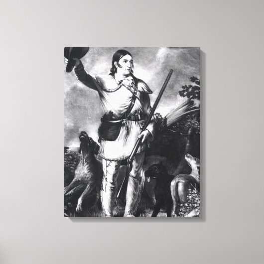 Colonel Davy Crockett Leinwanddruck (Vorderseite)
