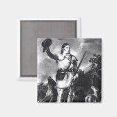 Colonel Davy Crockett Magnet (Vorderseite/Rückseite)