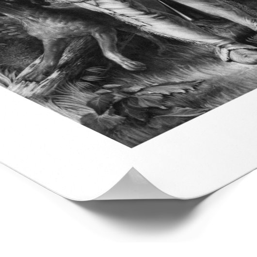 Colonel Davy Crockett Poster (Ecke)