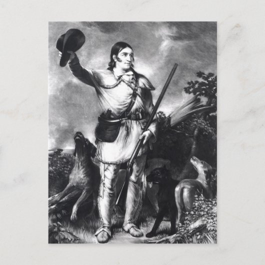 Colonel Davy Crockett Postkarte (Vorderseite)