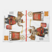 Colonel Klinger, custard slinger Geschirrtuch (Horizontal)