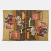 Colonel Klinger, custard slinger Geschirrtuch (Horizontal)