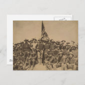 Colonel Roosevelt und seine Rough Riders Postkarte (Vorne/Hinten)