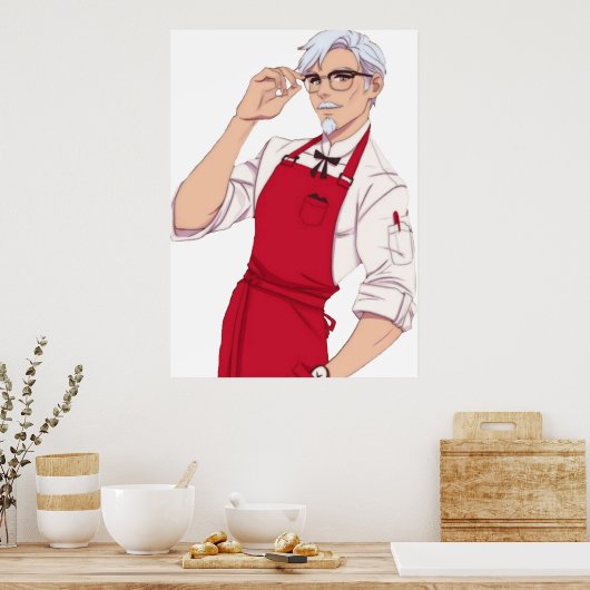 Colonel Sanders Meine Liebe Poster (Küche)