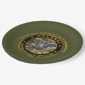 COLONEL-Werbeaktion Pappteller (Schrägansicht)