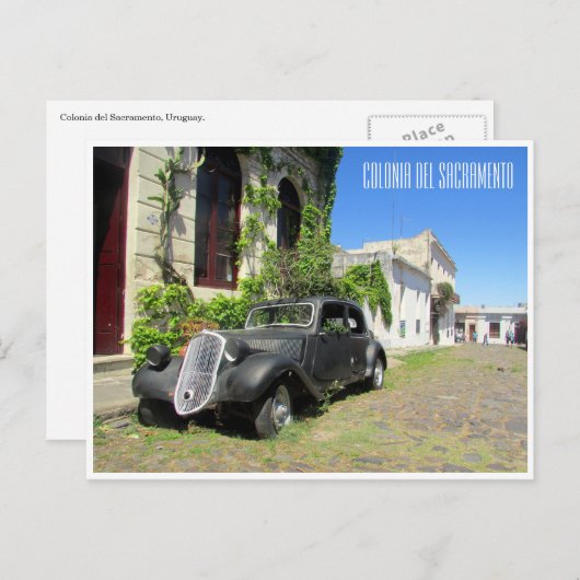 Colonia-Auto Postkarte (Vorne/Hinten)