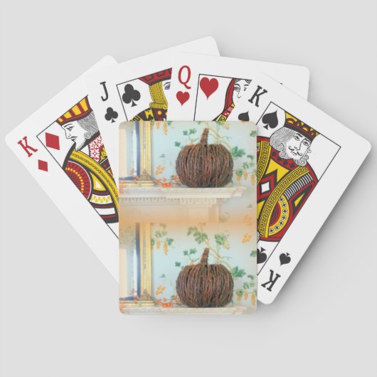 Colonial Basket Pumpkin Playing Cards Spielkarten (Rückseite)