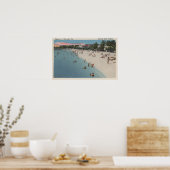 Colonial Beach, VA - Sonnenbaden & Schwimmen Poster (Küche)