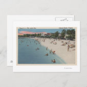 Colonial Beach, VA - Sonnenbaden & Schwimmen Postkarte (Vorne/Hinten)