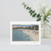 Colonial Beach, VA - Sonnenbaden & Schwimmen Postkarte (Stehend Vorderseite)