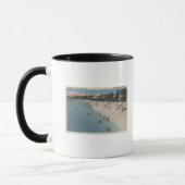 Colonial Beach, VA - Sonnenbaden & Schwimmen Szene Tasse (Links)