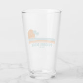 Colonial Beach Virginia Sun Palm Trees Glas (Rückseite)