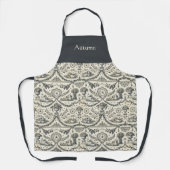 Colonial Blue Harvest Toile Personalized Schürze (Vorderseite)