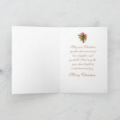 Colonial Couple Ice Skaten Weihnachtskarte Dankeskarte (Innenseite)