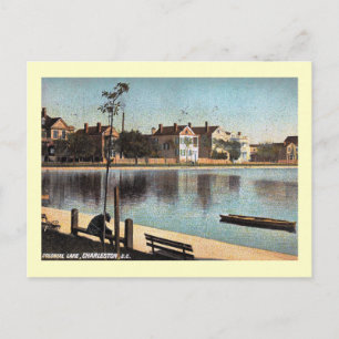 Colonial Lake, Charleston, South Carolina Vintage Postkarte