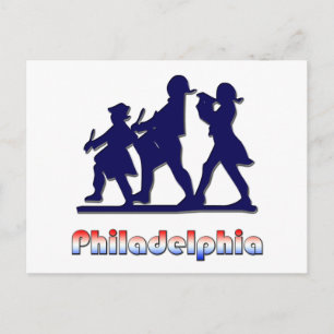 Colonial Philadelphia Postkarte