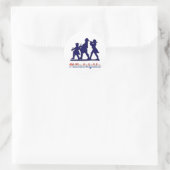 Colonial Philadelphia Runder Aufkleber (Tasche)