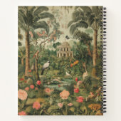 Colonial Safari Garden Daydream Spiral Notebook Notizblock (Rückseite)