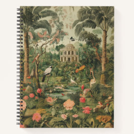 Colonial Safari Garden Daydream Spiral Notebook Notizblock