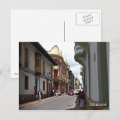 Colonial Street - Bogotá Postkarte (Vorne/Hinten)