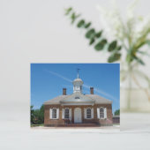 Colonial Williamsburg Courthouse Postkarte (Stehend Vorderseite)