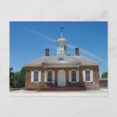 Colonial Williamsburg Courthouse Postkarte (Vorderseite)