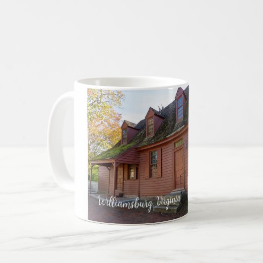 Colonial Williamsburg Virginia Kaffeetasse (Vorderseite Links)