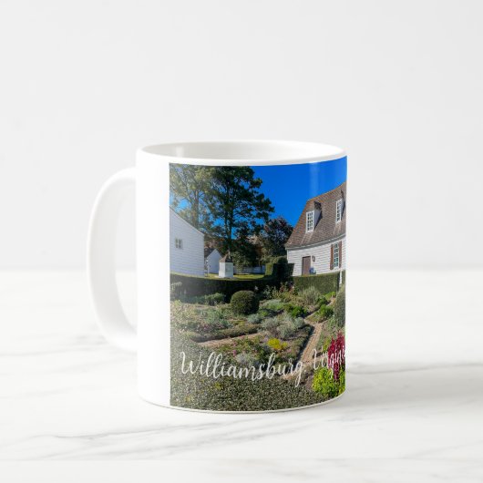 Colonial Williamsburg Virginia Kaffeetasse (Vorderseite Links)