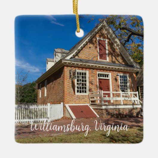 Colonial Williamsburg Virginia Keramikornament (Vorderseite)